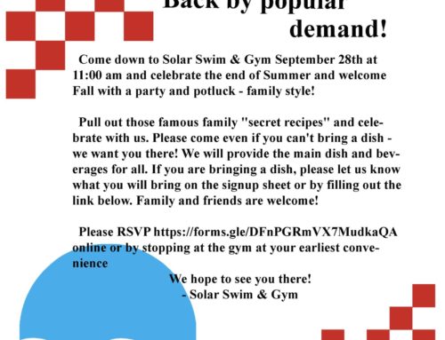 Solar Member Potluck – Welcome Fall